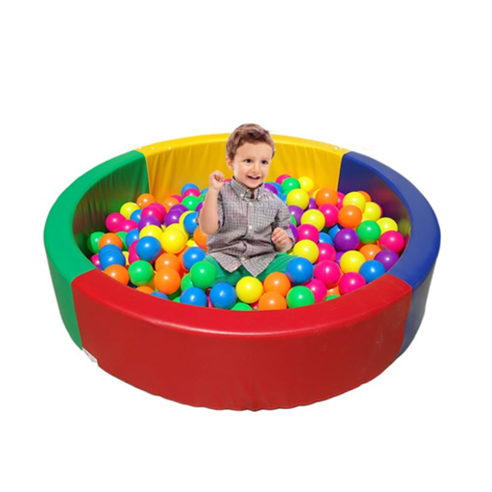 Linda Piscina de pelotas para Niños y 100 pelotas multicolor