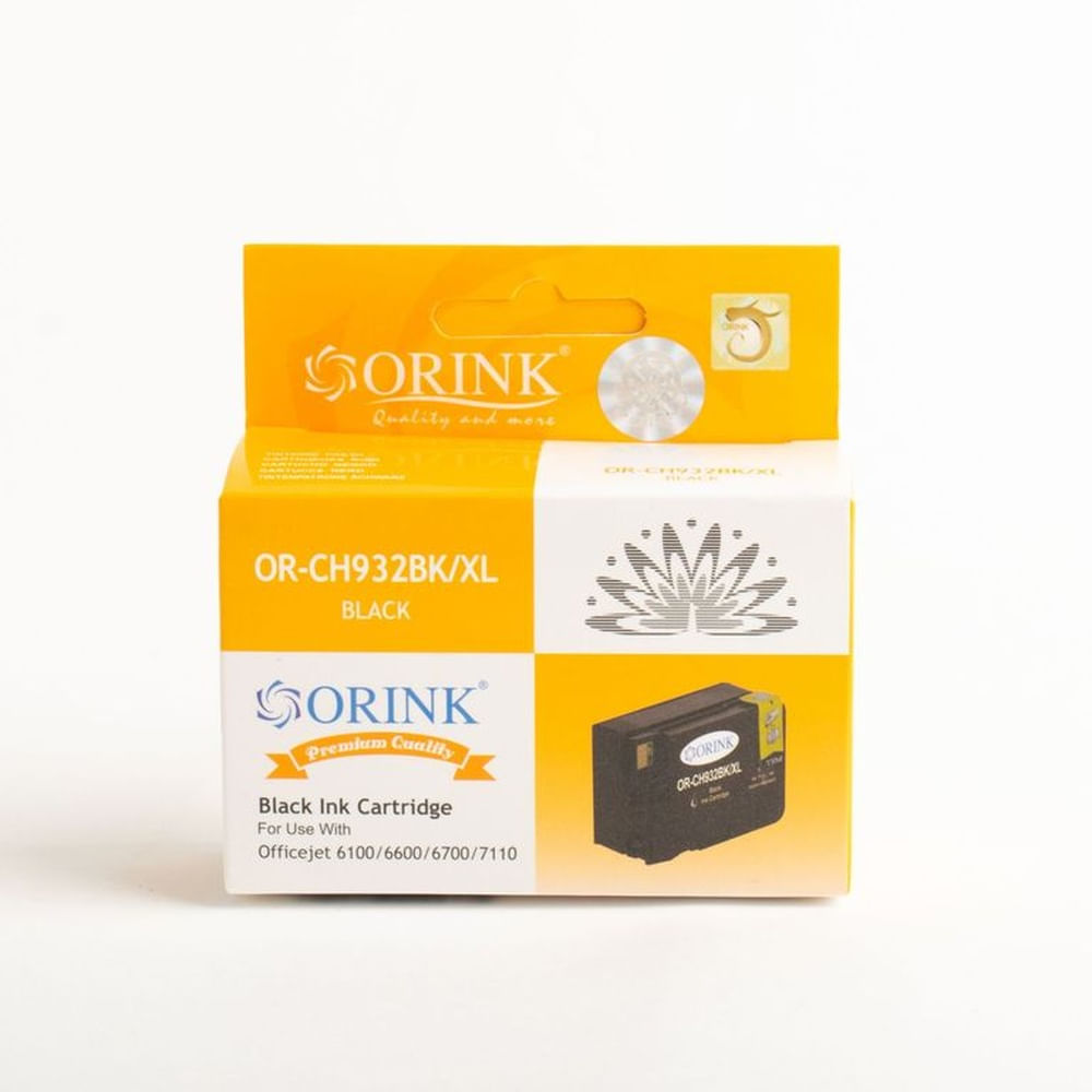 Combo Cartucho con Papel foto Compatible Orink 932 XL Negro y 933 XL Colores