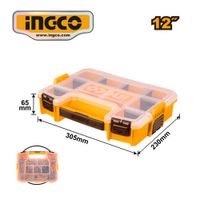 Caja organizadora de accesorios de 12 pulg INGCO PBX1211