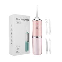 IRRIGADOR BUCAL RECARGABLE CON 4 CABEZALES Y 3 MODOS DE PULSACION COLOR ALEATORIO