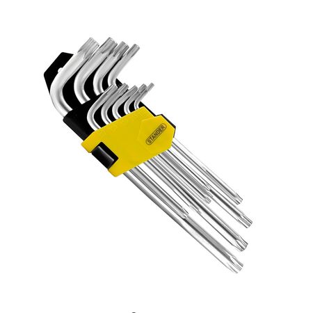 Juego de llave allen estrella 9 piezas M Standers