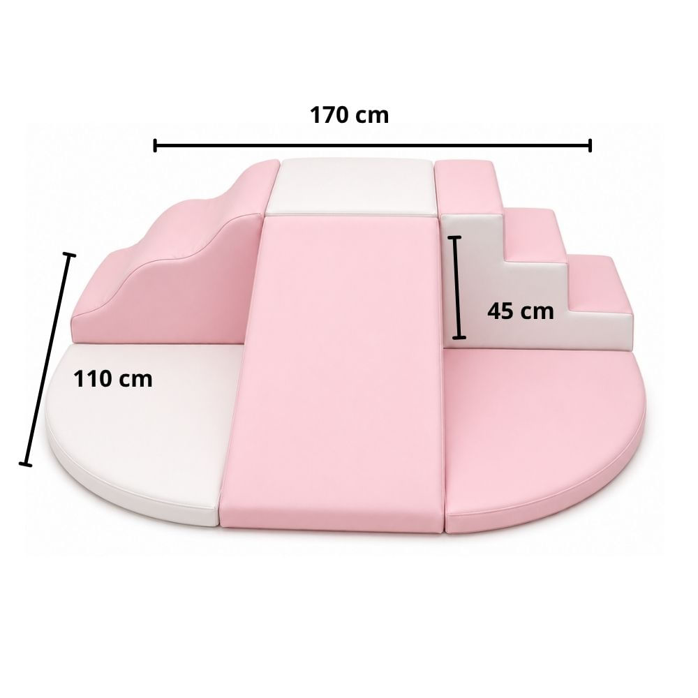 Set Abc X 6 Piezas Rosado-Blanco