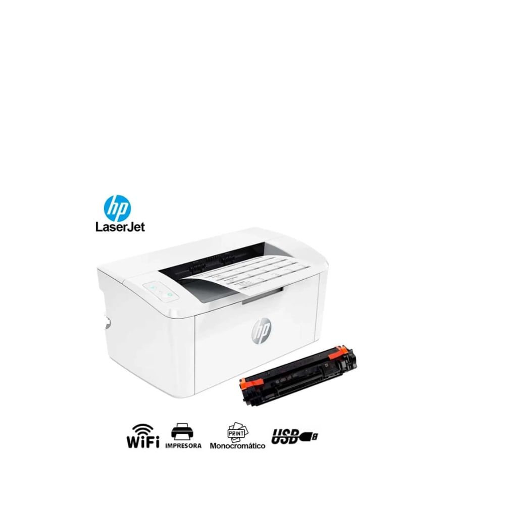 Impresora LaserJet HP monocromática M111W Hasta 20 ppm solo impresion