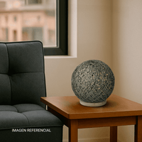 Lámpara de Mesa Papel Urbano Modelo 161592A Gris de 18.5cm