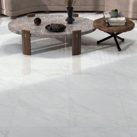 Piso Cerámico Marmolizado Capri Gris 46x46cm 1.90m2 Gala