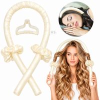 Kit Rizador De Cabello Sin Calor Con Accesorios Rizos Naturales Crema