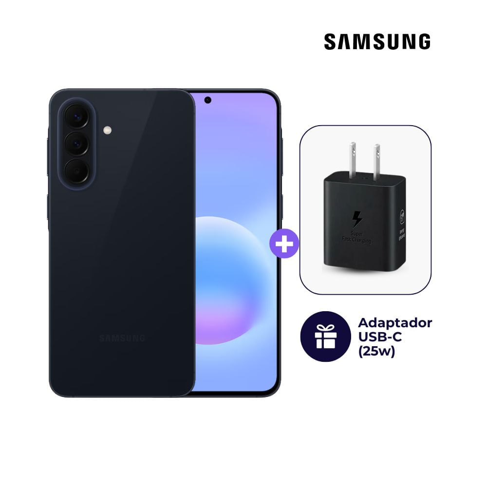 Samsung Galaxy A57 5G 256GB 8GB Ram Dark Blue y Adaptador USB-C Samsung Original 25W