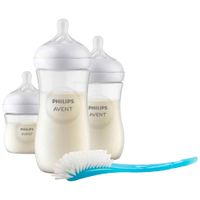 Set AVENT Mix 3 Biberones Natural + Cepillo
