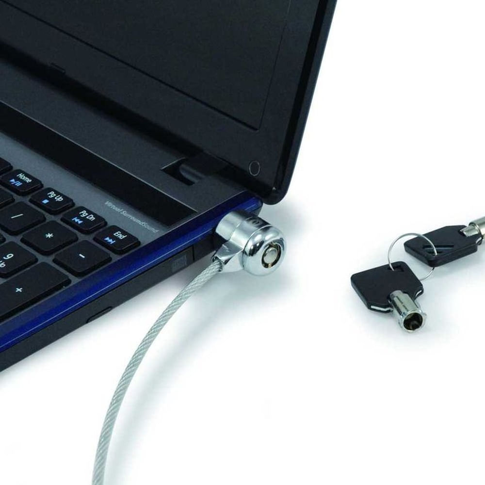 Cadena Cable de Acero con LLAVE Antirrobo para Laptop de Acero 110cm