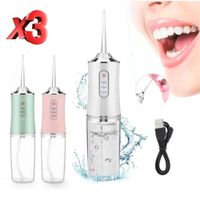 Combo 3 Unidades Limpiador Dental De Agua Inalámbrico Irrigador