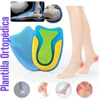 Talonera Sky Blue SIlicon Gel Flexible Para Espolon Calcaneo Celeste