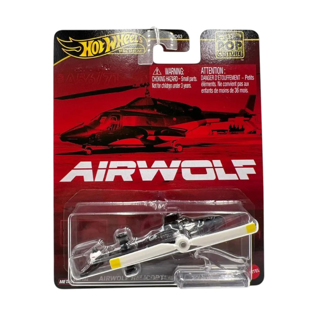 Hot Wheels Pop Culture Airwolf Helicopter 1-64