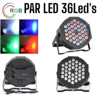 Par LED de 3Watt de 36Leds RGB AutoSound DMX520 Reflector Luces Color