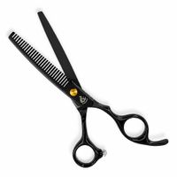 Tijera de Pulir Golden Phoenix Negra 6.5 Pulgadas Profesional Barbería