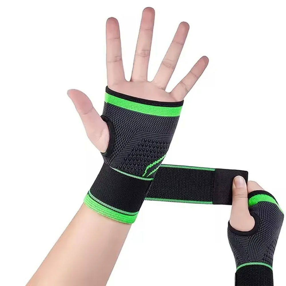 2 Muñequera para Deporte Ortopédica Elástica de Neopreno Multicolor