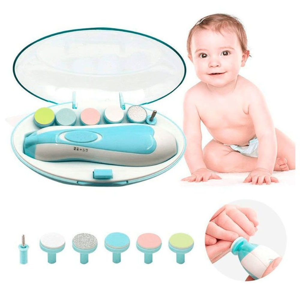 Set Pulidor de Uñas de Bebes Manicure Niños Sky Blue Celeste