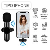 Micrófono Solapero Inalámbrico Entrada para iPhone Recargable