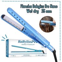 Plancha Alisadora Babyliss Pro Nano Titanium Wet Dry Placa Brillante 25mm