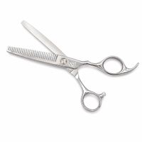 Tijera de Pulir Golden Phoenix Plateada 6.5 Pulgadas Profesional Barbería