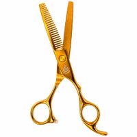 Tijera de Pulir Golden Phoenix Dorada 6.5 Pulgadas Profesional Barbería