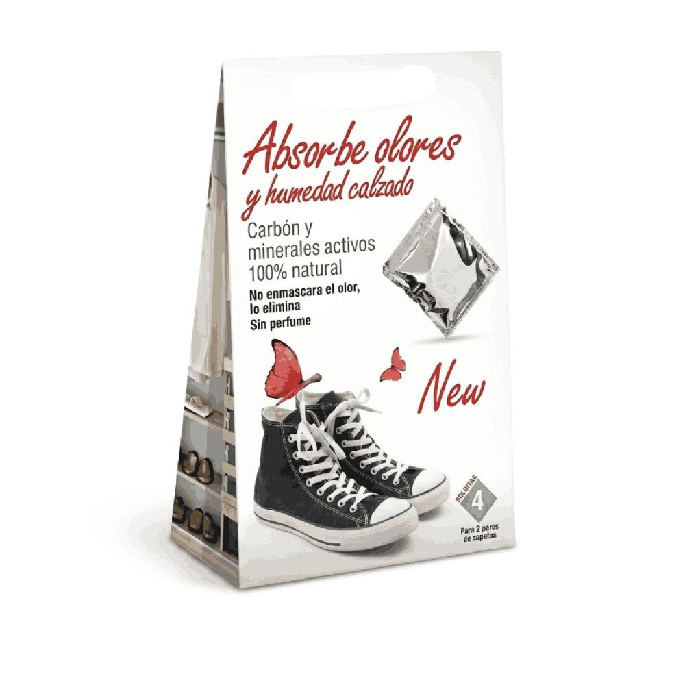 Deshumedecedor atrapa olor para calzado x 2 pares
