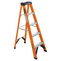 Escalera Tijera 4 Peldaños Fibra De Vidrio Capacidad De Carga 175 Kg Truper 100224