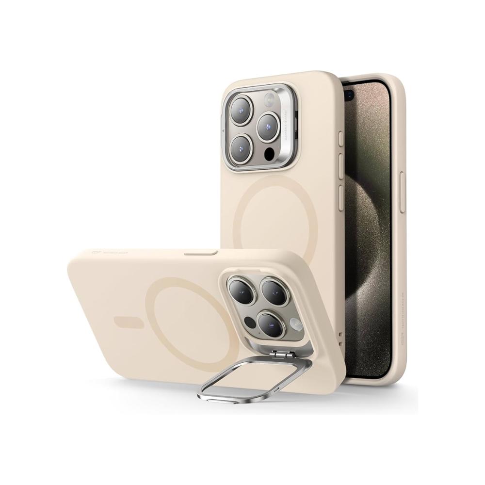 FUNDA SILICONA MAGSAFE Y PARANTE PARA IPHONE 17PROMAX BEISH