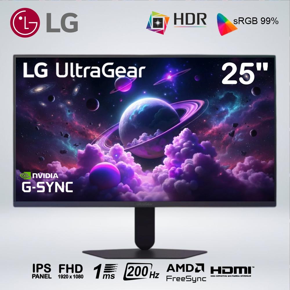 MONITOR GAMER ULTRAGEAR FULL HD 25'' IPS 200hz 1ms HDR10 G-SYNC AMD FreeSync