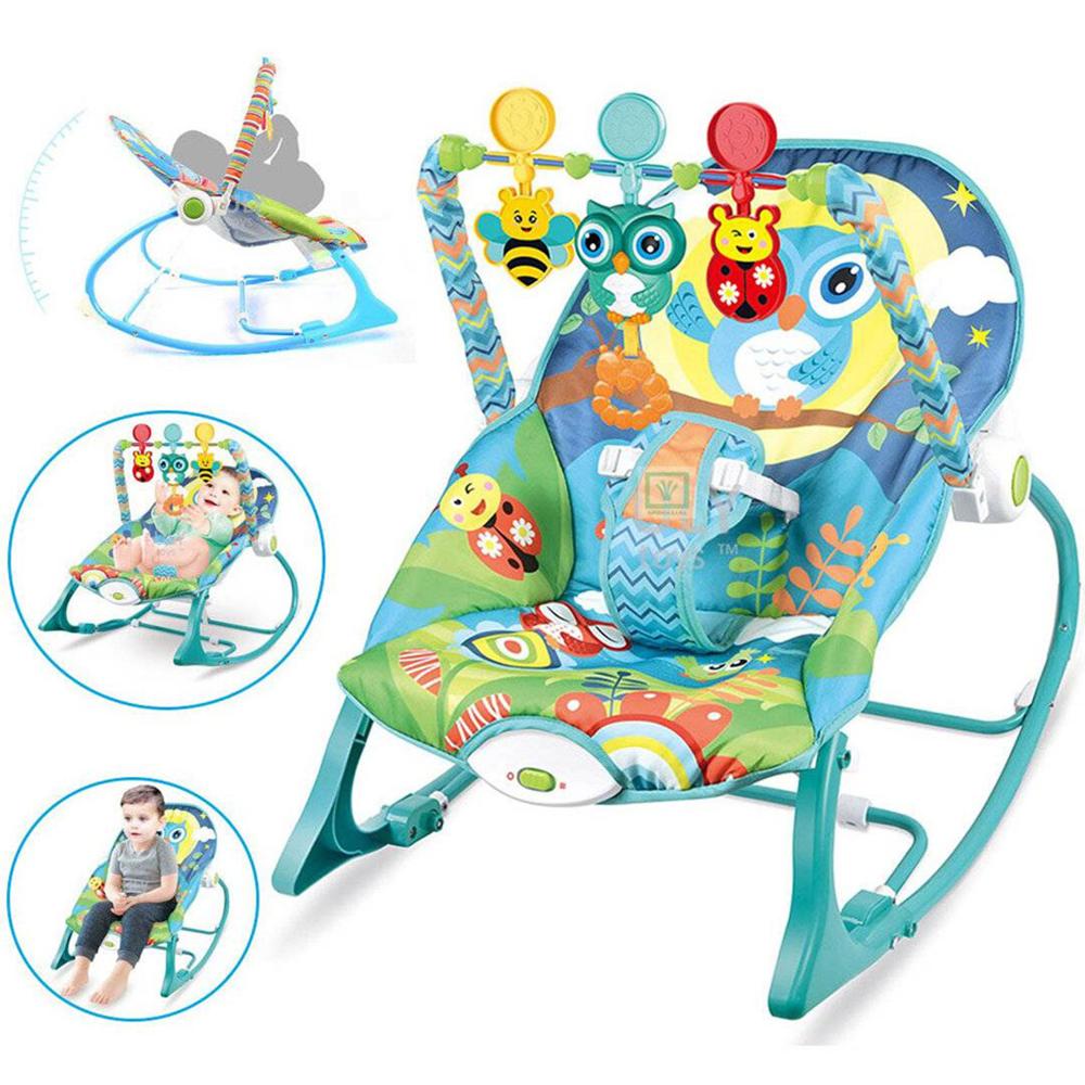 Silla Mecedora Vibradora Musical Rocker Búho