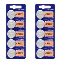 Pilas Botón Sony CR2032 3V Litio Pack x10 Para Dispositivos Electrónicos