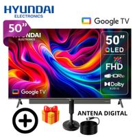 TELEVISOR 50 HYUNDAI QLED INCORPORADO SOUNDBAR MOD HYLED5029QFG MAS REGALO ANTENA DIGITAL