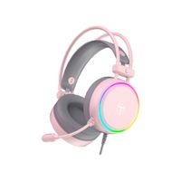 AURICULARES GAMER T-DAGGER SONA T-RGH304 ROSADO