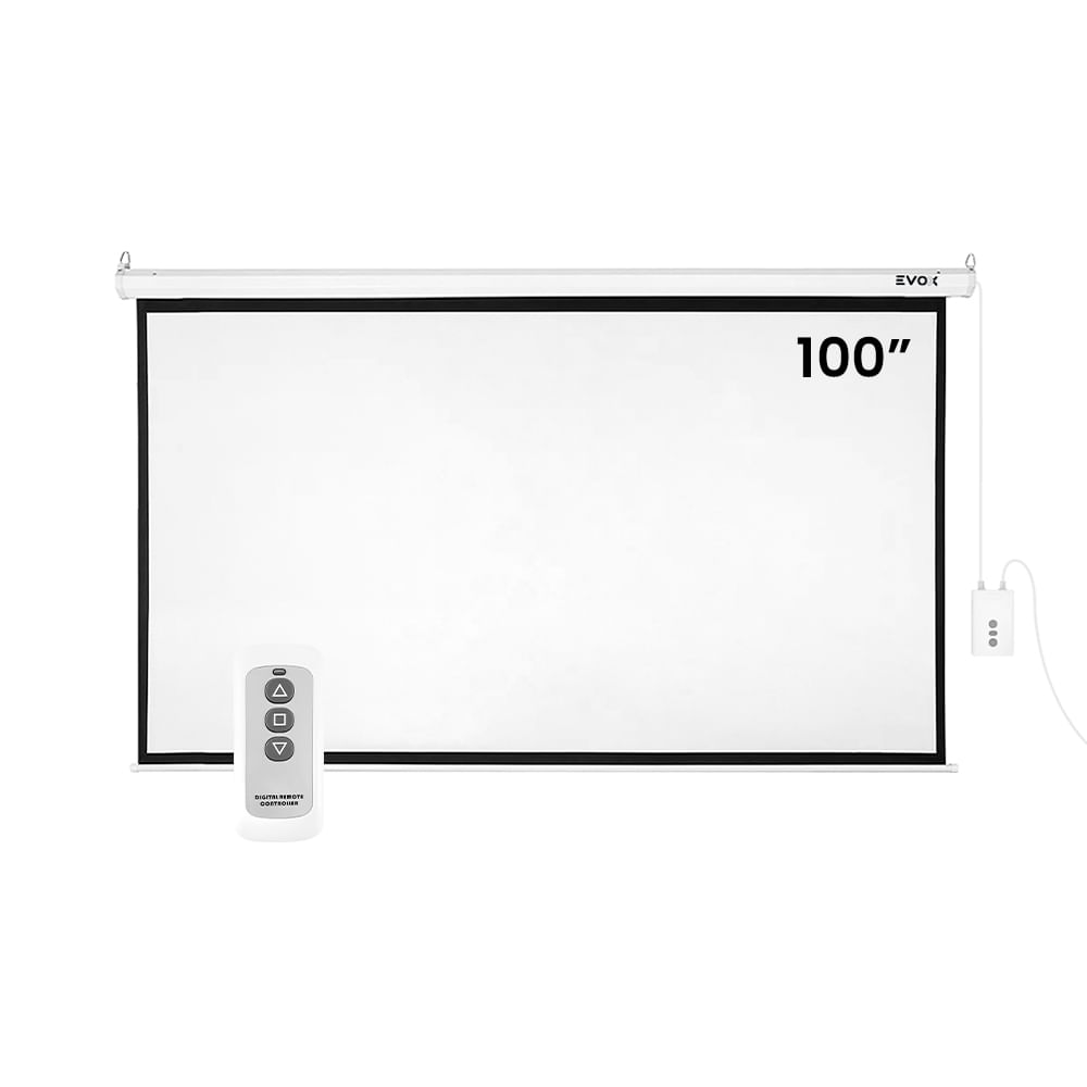 Ecran Evox Eléctrico de 100 Pulgadas 16-9 con Pantalla Retráctil Automática