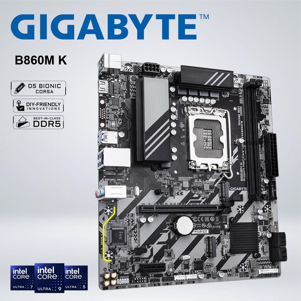 PLACA GIGABYTE B860M K 1851MATX