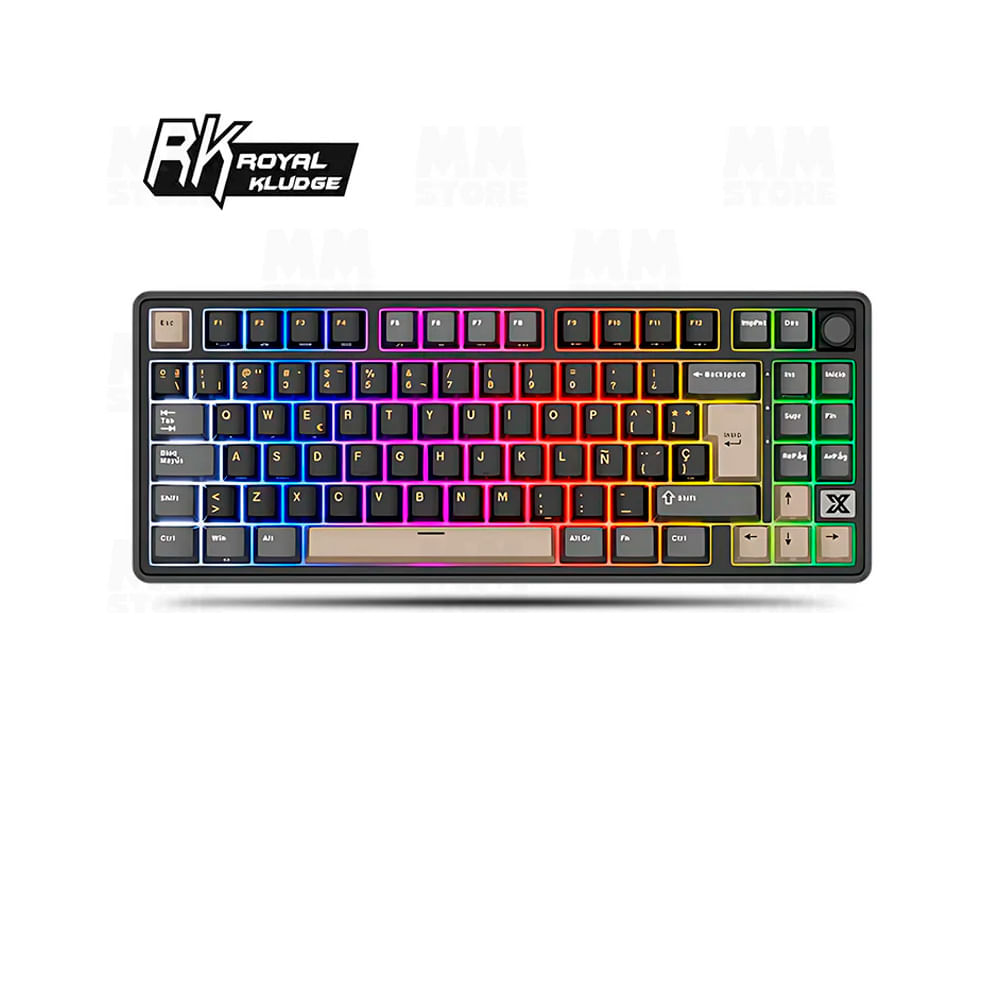 Teclado Royal Kludge RK X87 Inalámbrico PHANTOM - CREAMY SWITCH