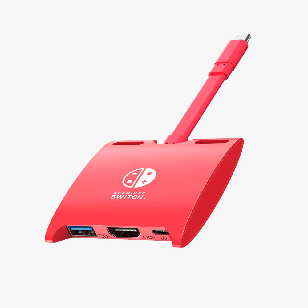 Cabletime Base de Conexión 3 en 1 USB-C para Nintendo Switch OLED CB40R - CT-SHUB31-PR
