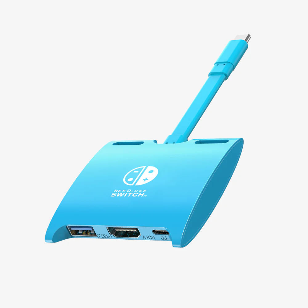 Cabletime Base de Conexión 3 en 1 USB-C para Nintendo Switch OLED CB40U - CT-SHUB31-PBU