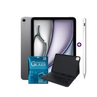 iPad Air 11 Pulgadas M4 128 GB WiFi SpaceGray Smart Keyboard Compatible y Pencil Alternativo y mica