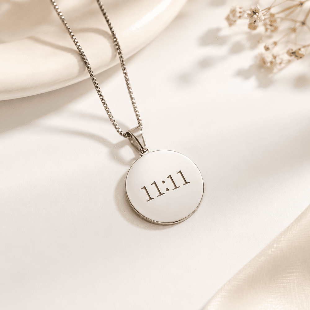 Collar 11.11 acero inoxidable resistente y duradero
