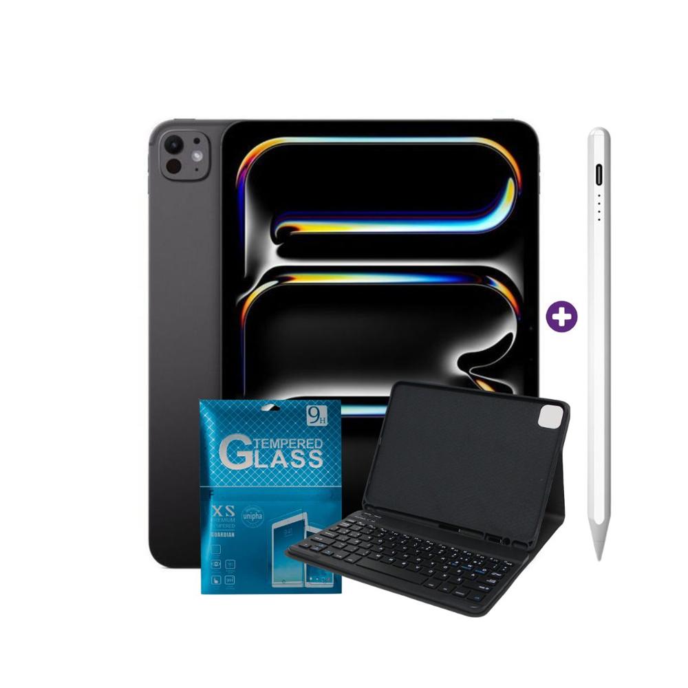 iPad Pro 11 Pulgadas M5 256GB WiFi SpaceBlack con Smart Keyboard y Pencil Universal y Mica