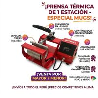 PRENSA PARA SUBLIMACION DE TAZAS