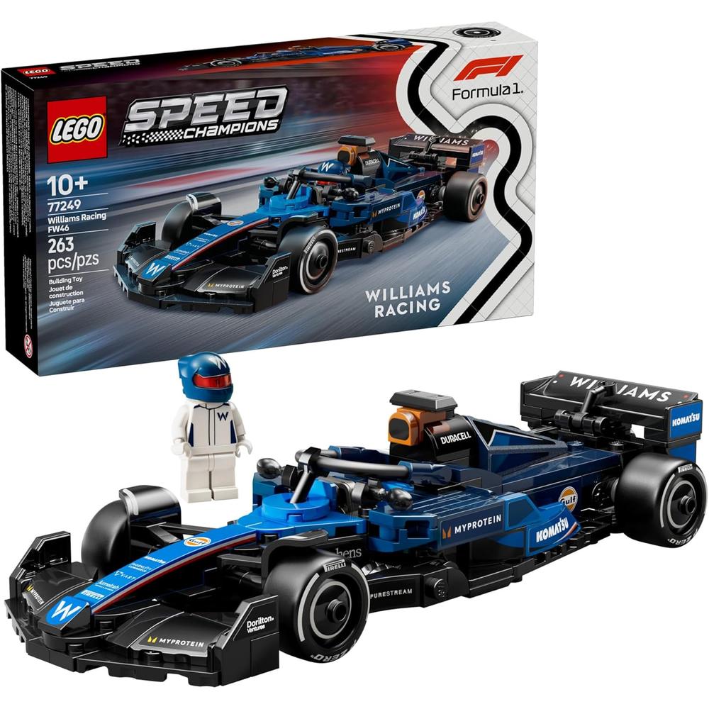 LEGO SPEED CHAMPIONS WILLIAMS RACING FW46, COCHE DE JUGUETE PARA NIÑOS