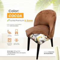Funda vintage curva de terciopelo 4 unidades - Cocoa