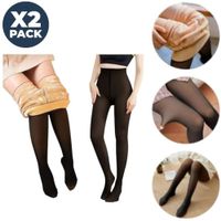 2 Pantys Térmicos Invierno Lycra Microporo para Mujeres