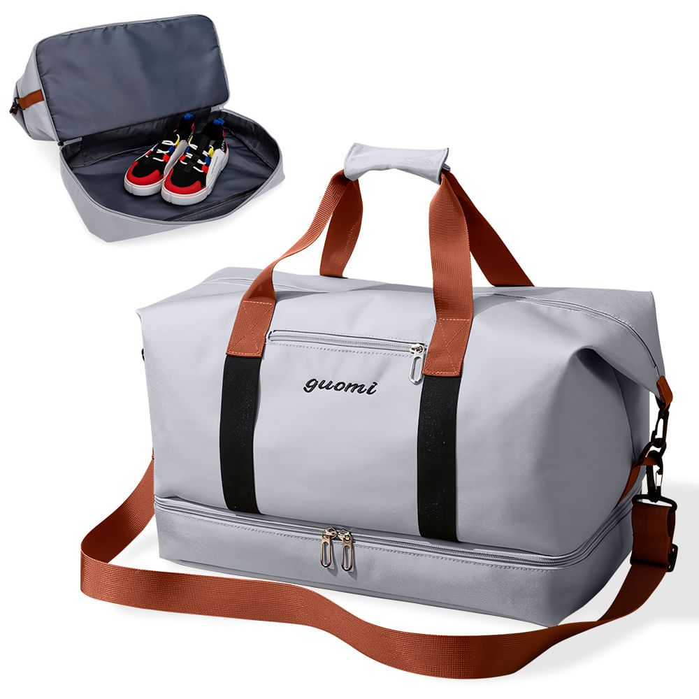 Bolso de Viaje Maletín Deportivo para Gimnasio Plomo CG0