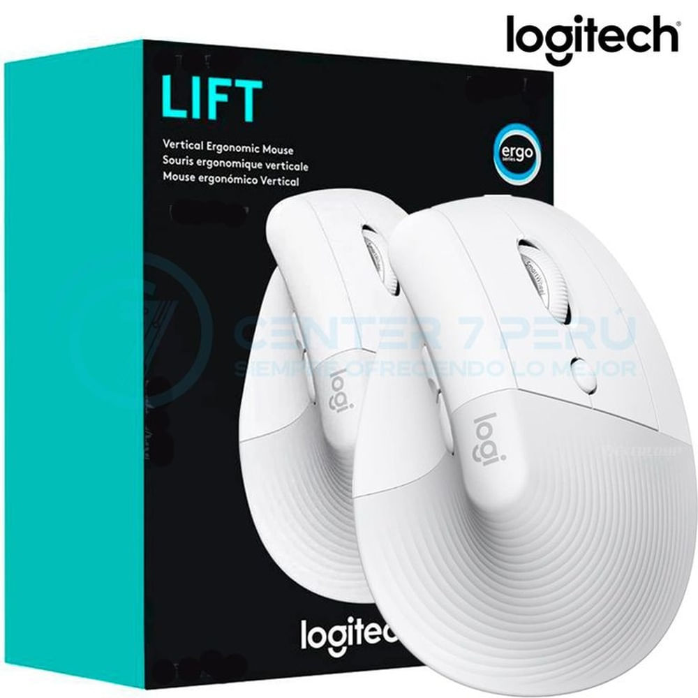 Mouse Logitech Lift Vertical Wireless blanco