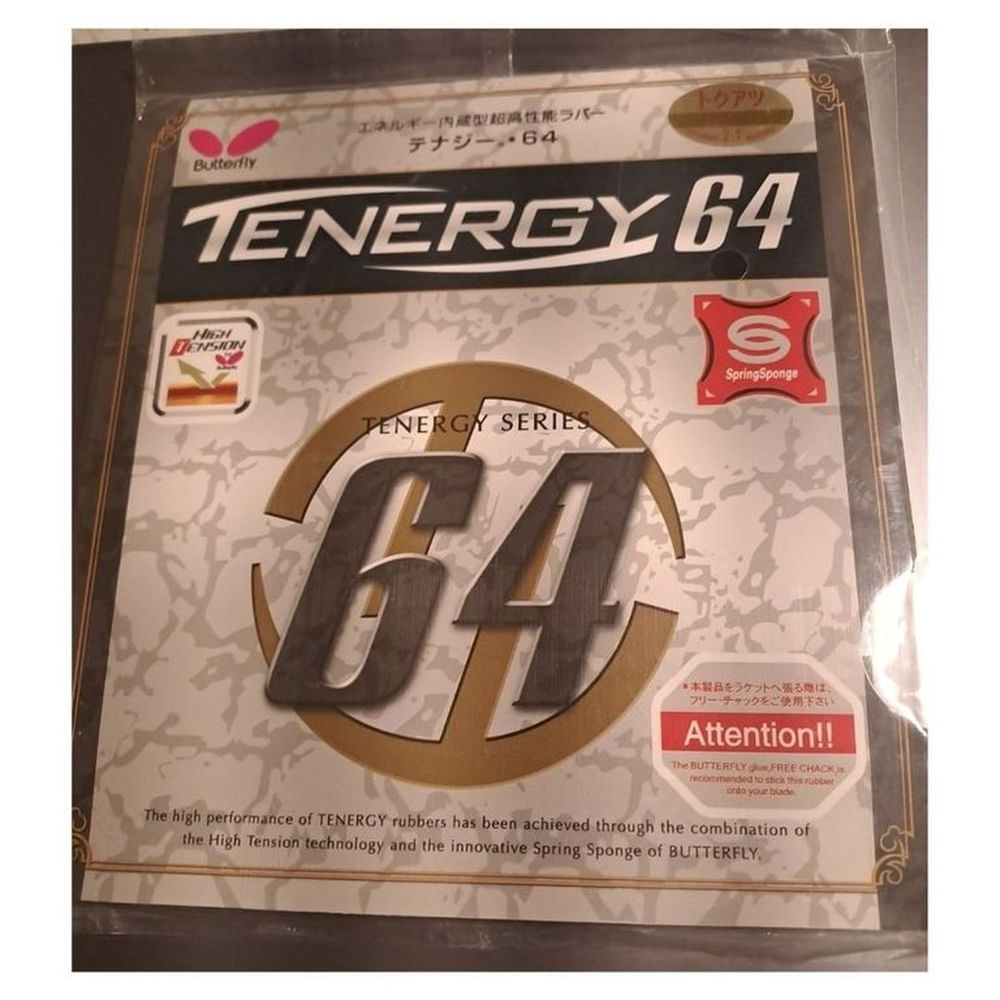 Goma para Tenis de Mesa esponja de Ping Pong Tenergy 64 Rojo