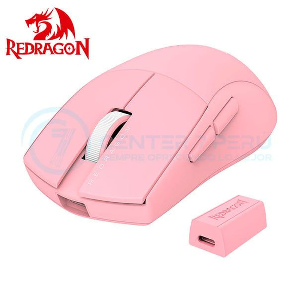 Mouse Redragon M916 K1NG PRO 4K HZ Wireless PINK