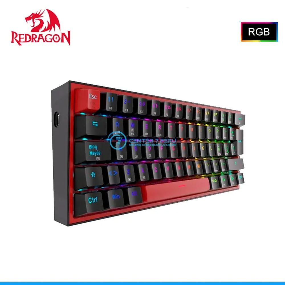 Teclado Redragon FIZZ PRO Wireless Spanish K616-RGB-B BLACK