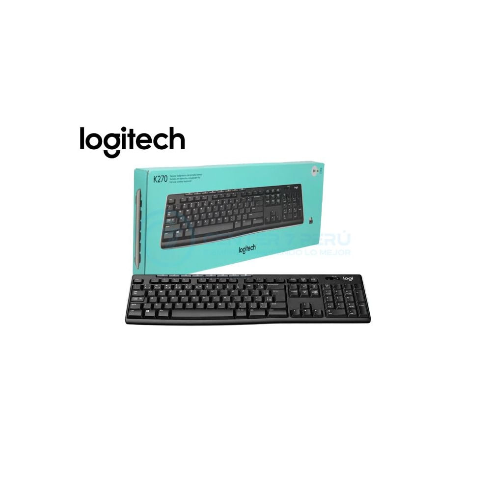 TECLADO LOGITECH K270 WIRELESS UNIFYING USB SP BLACK